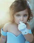 Lovely Light Blue Flower Girls Dresses 2018 Ball Gown with Big Bow Cap Sleeves Long Train